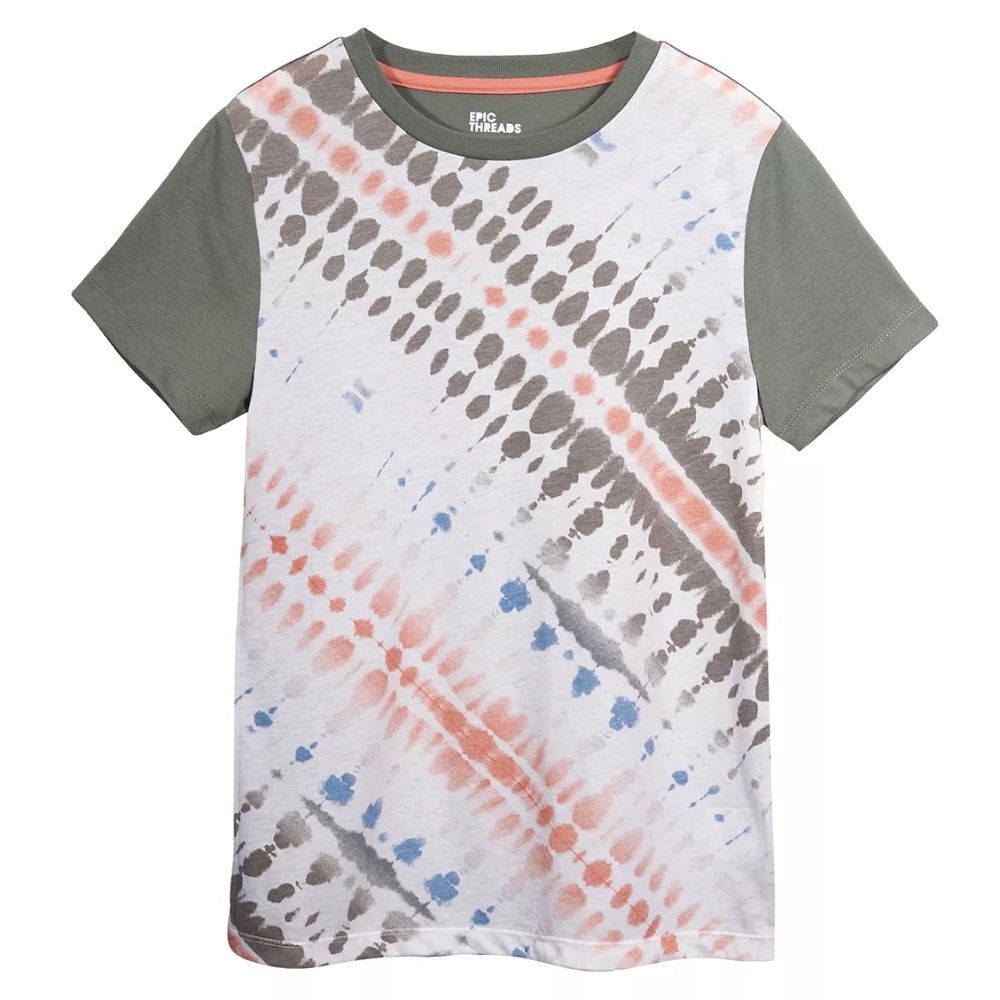 (NWT) Epic Threads Big Boys Short Sleeve Tie Dye Print T-Shirt Size L-16/18